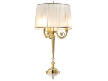 2067 T/LU - LED brass table lamp by Il Paralume Marina - view 2